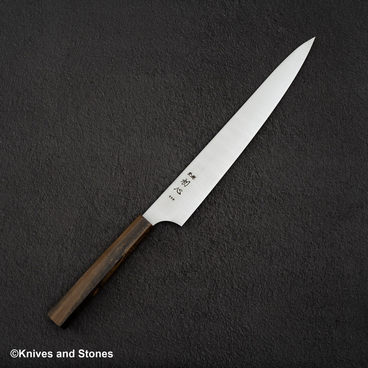 Hatsukokoro Hayabusa Aogami Super Sanmai Sujihiki 270mm Black Chacate