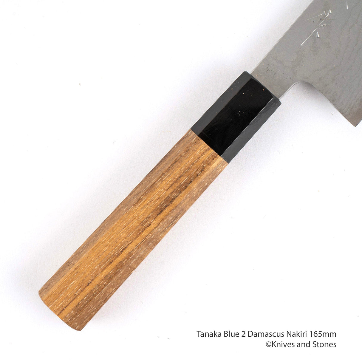 Tanaka Blue 2 Damascus Nakiri 165mm