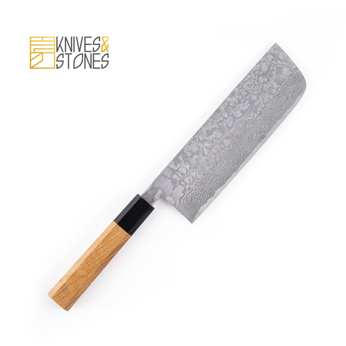 Shinko Kurokumo R2 Black Damascus Nakiri 165/180 mm by Shiro Kamo