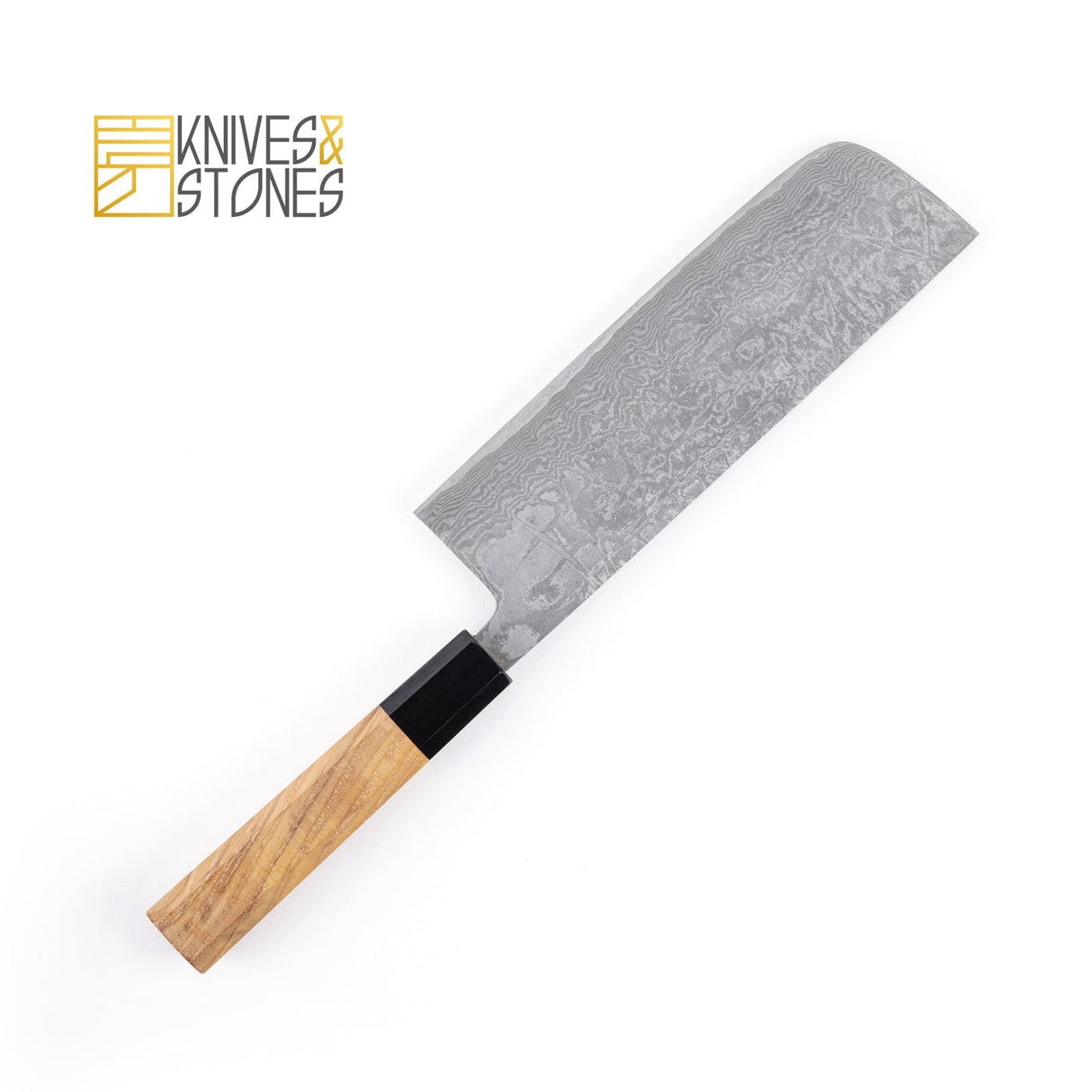 Shinko Kurokumo R2 Black Damascus Nakiri 165/180 mm by Shiro Kamo
