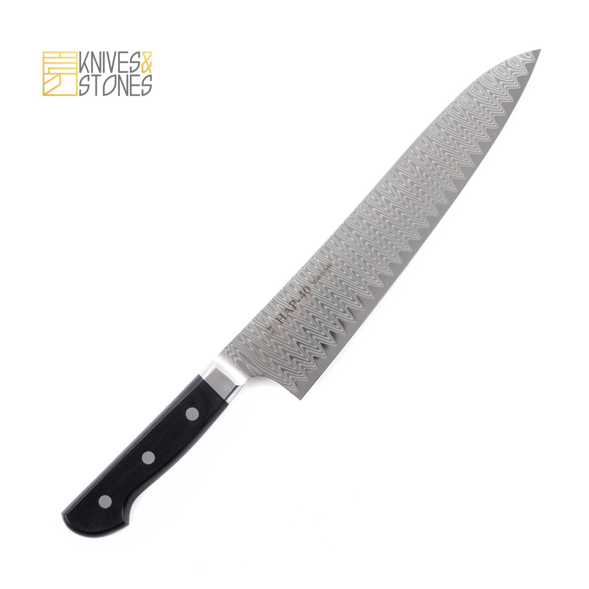 Hatsukokoro HAP-40 Damascus Gyuto 210/240 mm with Western Handle