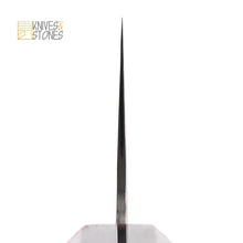 Load image into Gallery viewer, Hatsukokoro SG2 Mirror-polished Damascus Santoku/Bunka 180mm with Teak Wood Handle