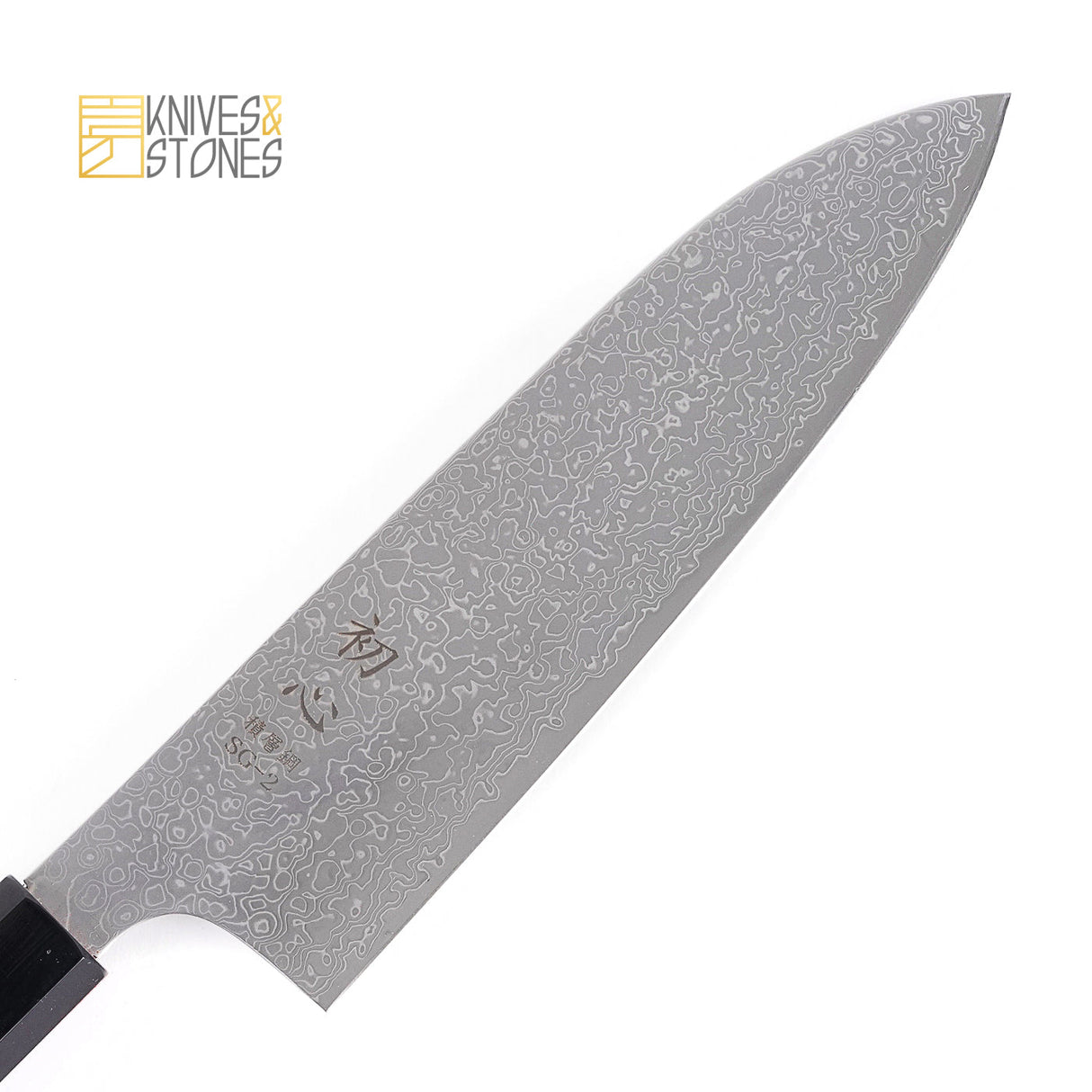 Hatsukokoro SG2 Mirror-polished Damascus Santoku/Bunka 180mm with Teak Wood Handle