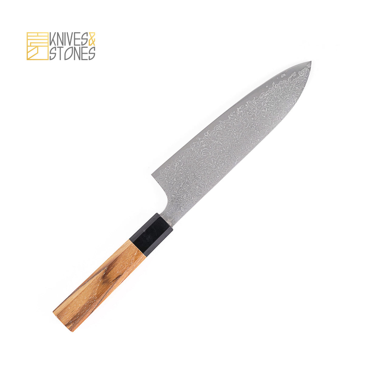 Hatsukokoro SG2 Mirror-polished Damascus Santoku/Bunka 180mm with Teak Wood Handle