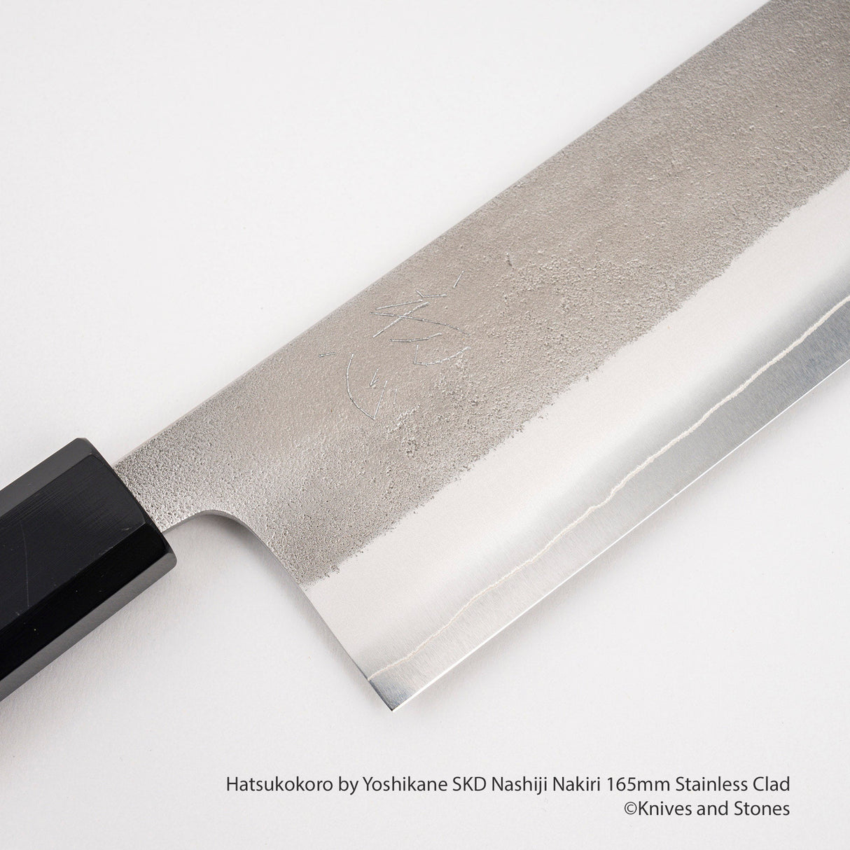 Yoshikane SKD Nashiji Nakiri 165mm Stainless Clad