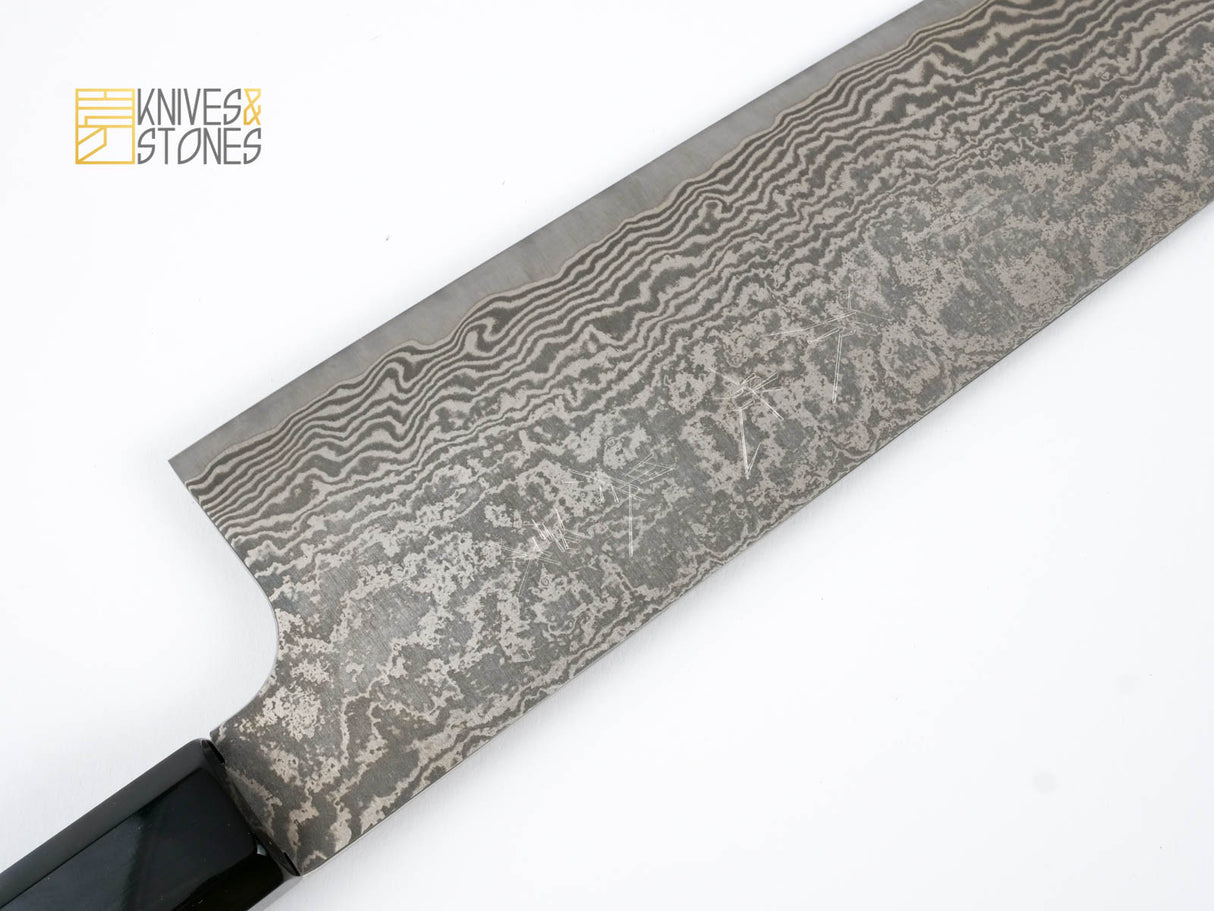 Shinko Kurokumo R2 Damascus Gyuto 240mm by Shiro Kamo