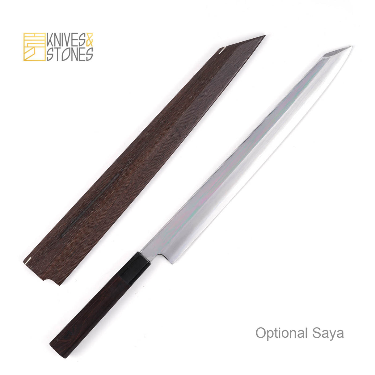 Nakagawa Ginsan Kiritsuke Shaped (K-tip) Yanagiba 270 / 300 / 330 mm Mirror Polished