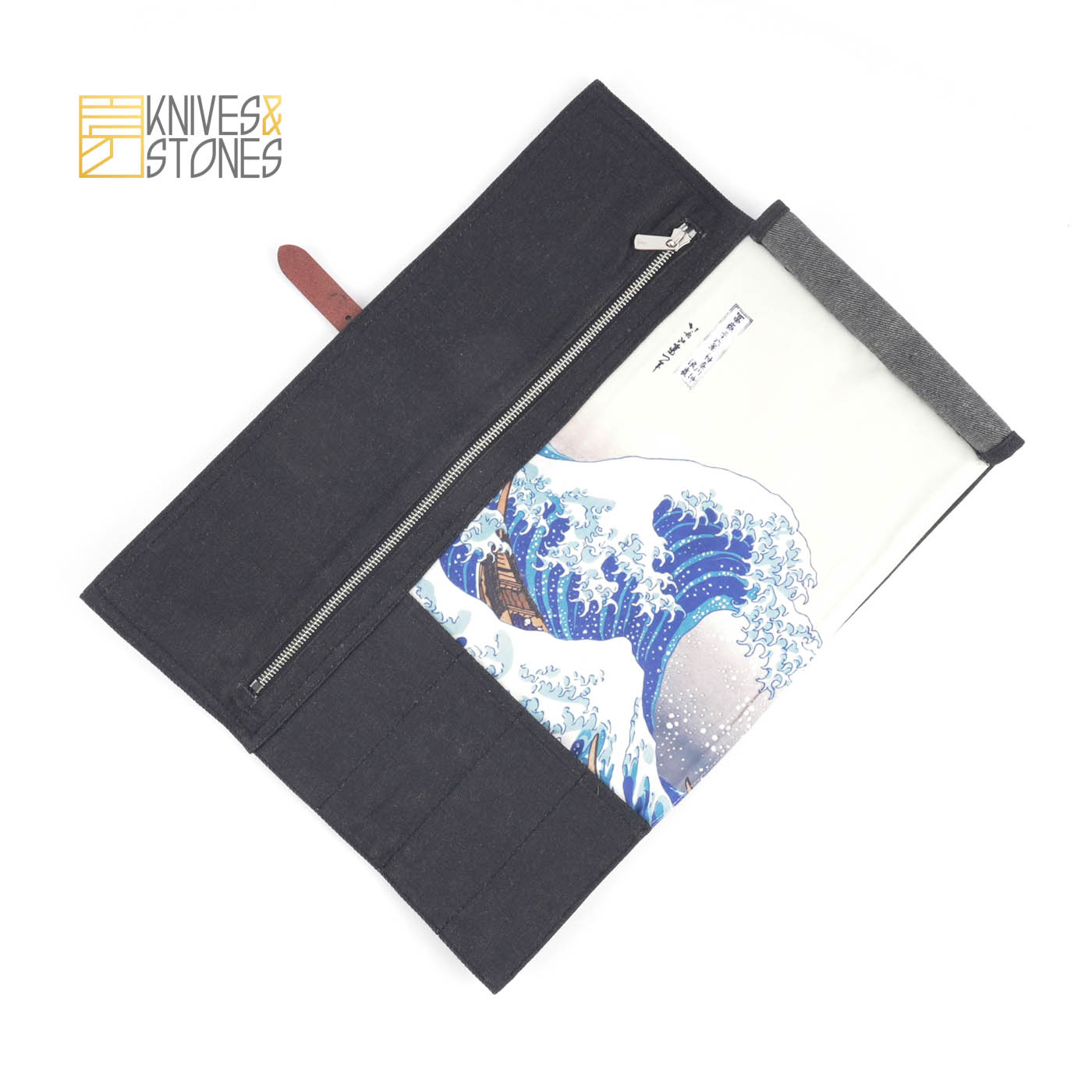 Compact Canvas Knife Roll (4 Slot) - The Great Wave – K&S