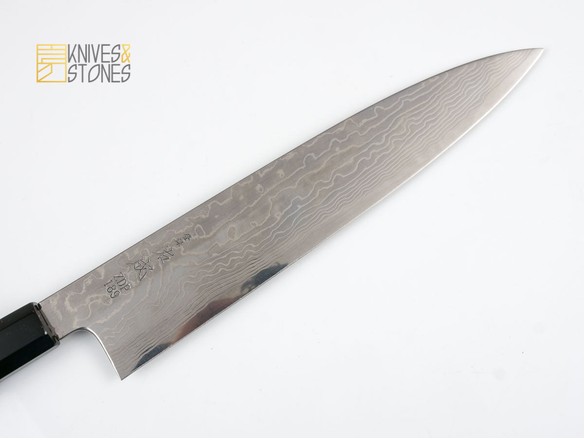 Sukenari ZDP189 Damascus Gyuto 270 mm with K&S Ebony handle and FREE Saya