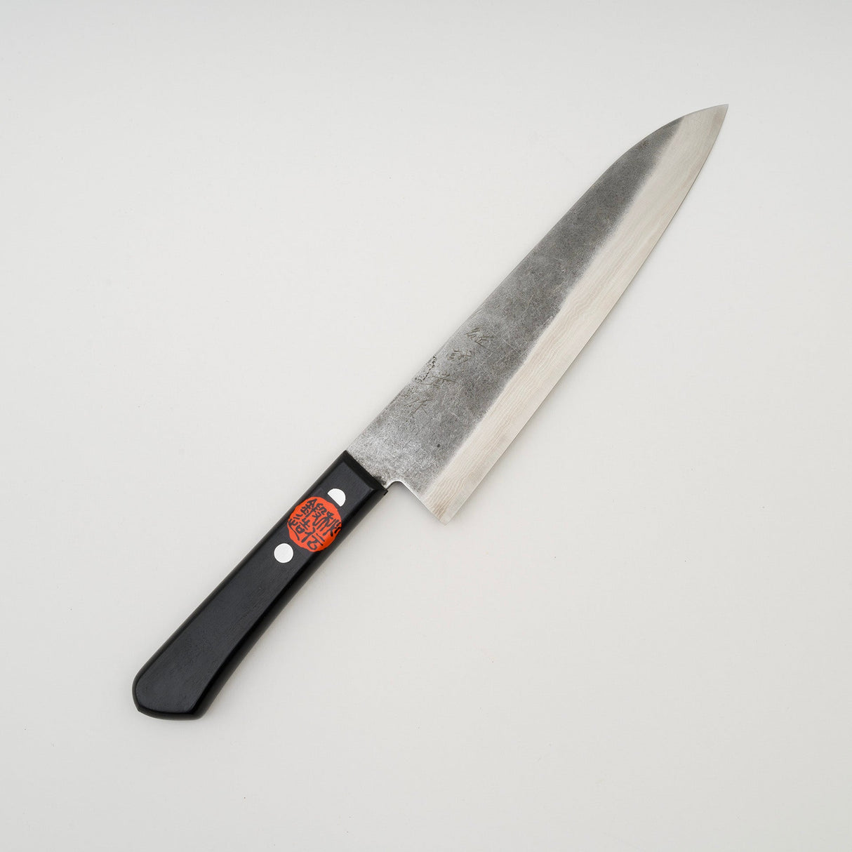 Tanaka Ginsan Nashiji Damascus Gyuto 180mm Western Handle