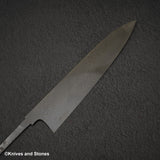 Shoichi Hashimoto (橋本庄市) White / Blue Coreless Gyuto "Tobikumo とびくも" 240mm Blade Only