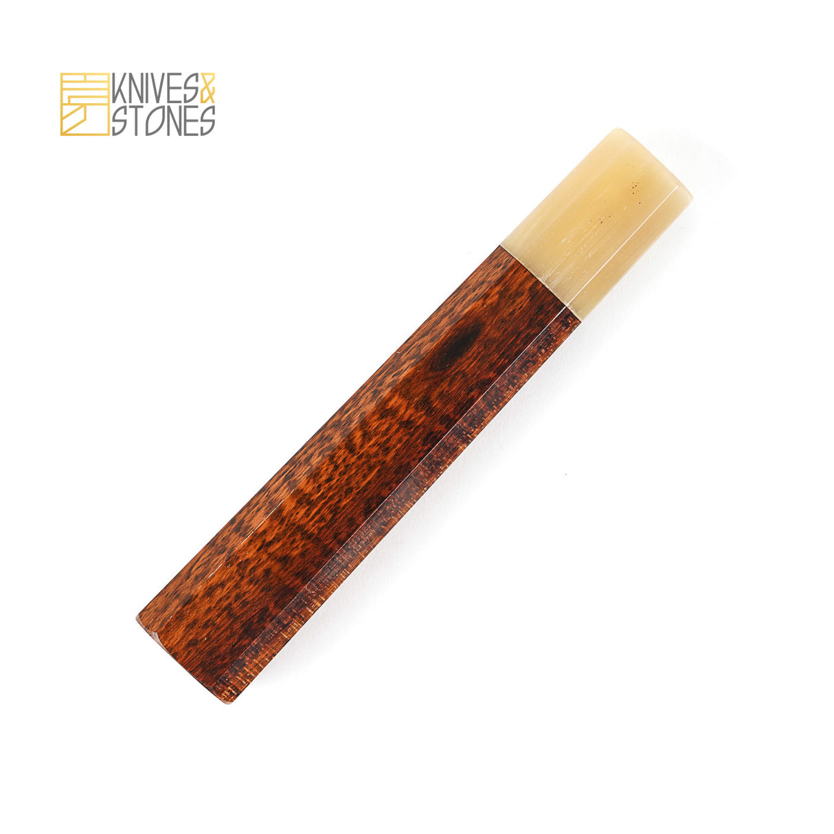 K&S Custom Octagonal Snakewood Handle with Blonde/Marble Ferrule