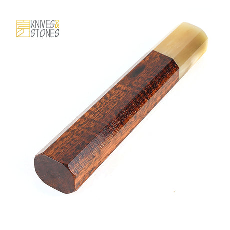 K&S Custom Octagonal Snakewood Handle with Blonde/Marble Ferrule