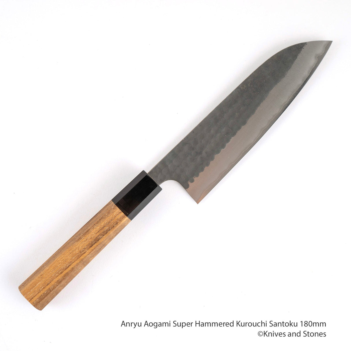 Anryu Aogami Super Hammered Kurouchi Santoku 170 mm