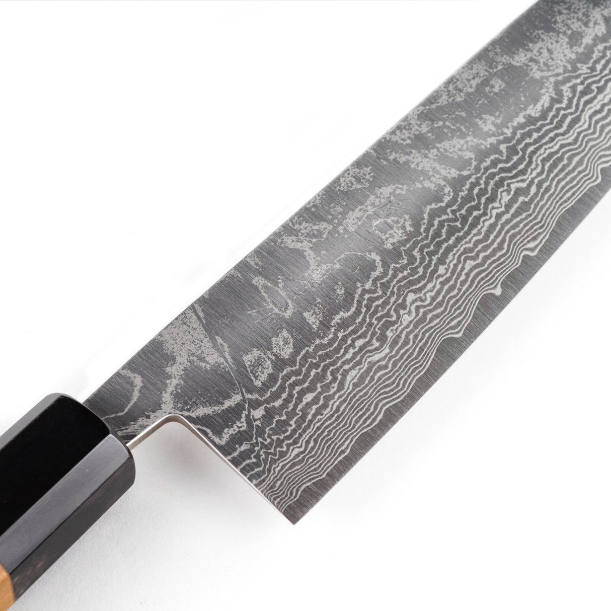 Shinko Kurokumo R2 Black Damascus Santoku 180mm by Shiro Kamo