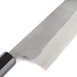 Hatsukokoro (初心)  SKD HSTS Nashiji Semi Stainless Clad Santoku 170mm, by Yoshikane