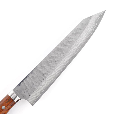 Takeshi Saji SRS-13 Hammered Damascus K-Tip Gyuto 240mm Ironwood Handle