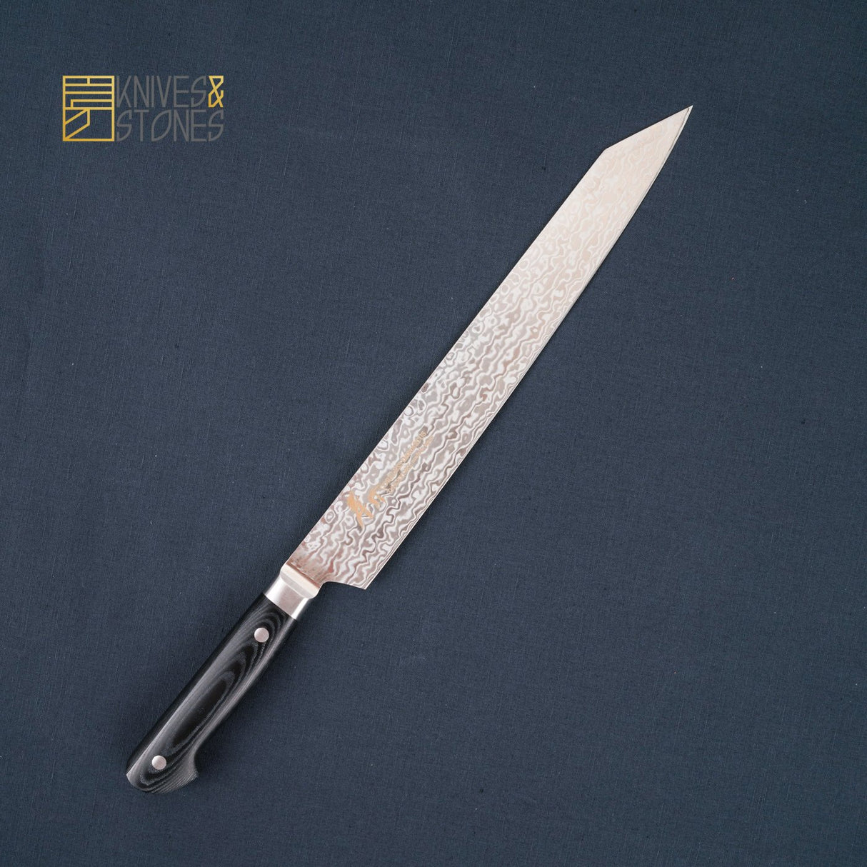 Sakai Takayuki VG10-VG2 Coreless Damascus Kengata (K-tip) Sujihiki 260mm