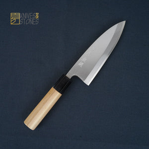 Sakai Takayuki Gintan (銀鍛) Ginsan Deba 165mm with Ho wood handle
