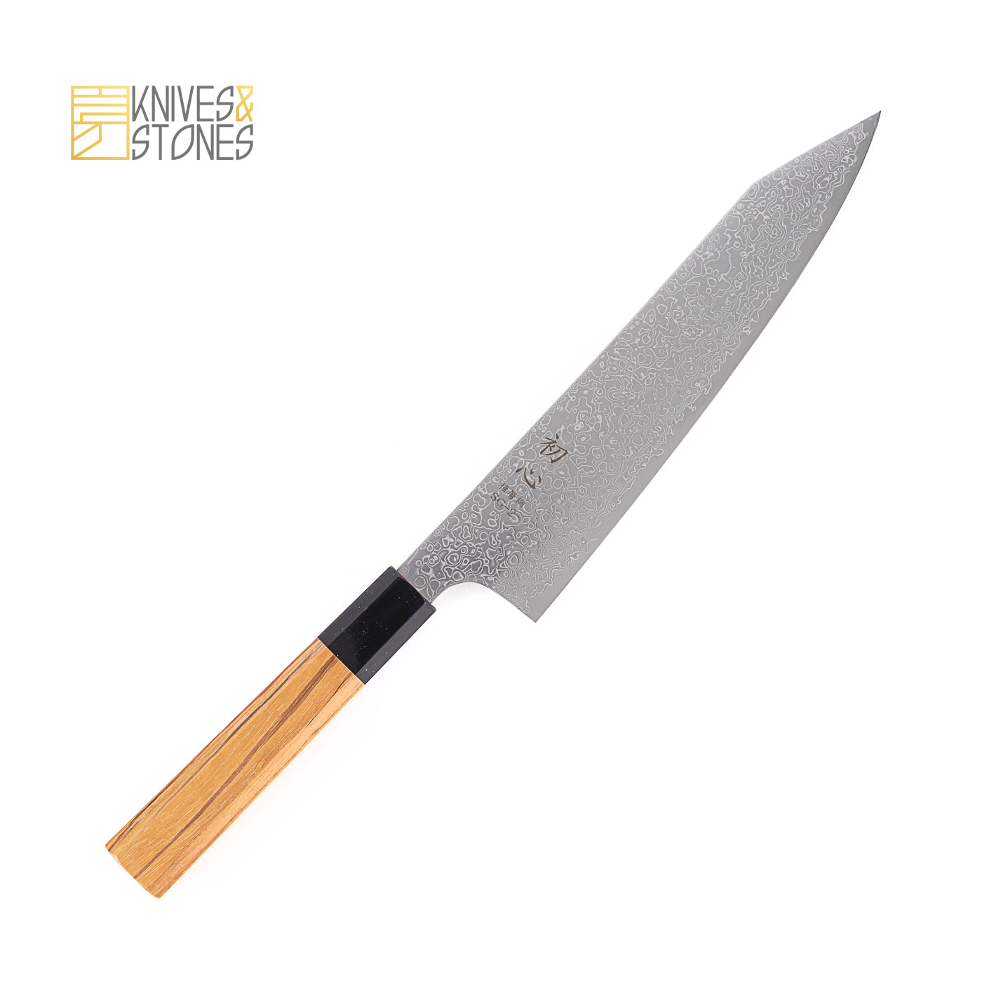 Hatsukokoro SG2 Mirror-polished Damascus K-Tip Gyuto 210