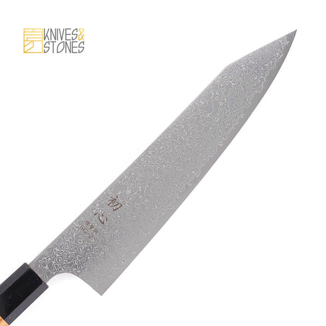 Hatsukokoro SG2 Mirror-polished Damascus K-Tip Gyuto 210/240mm with Teak Wood Handle