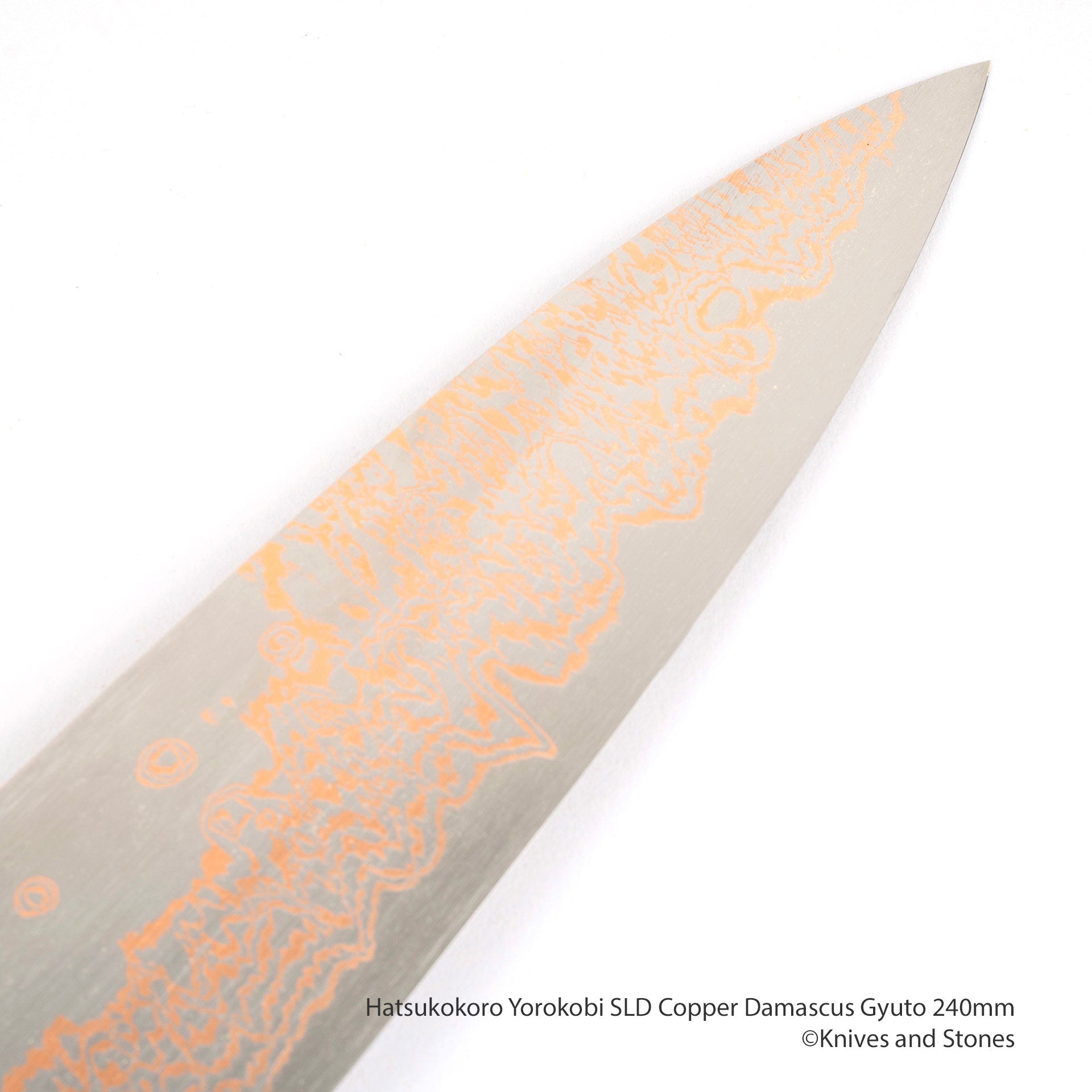 Hatsukokoro Yorokobi SLD Copper Damascus Gyuto 210/240/270