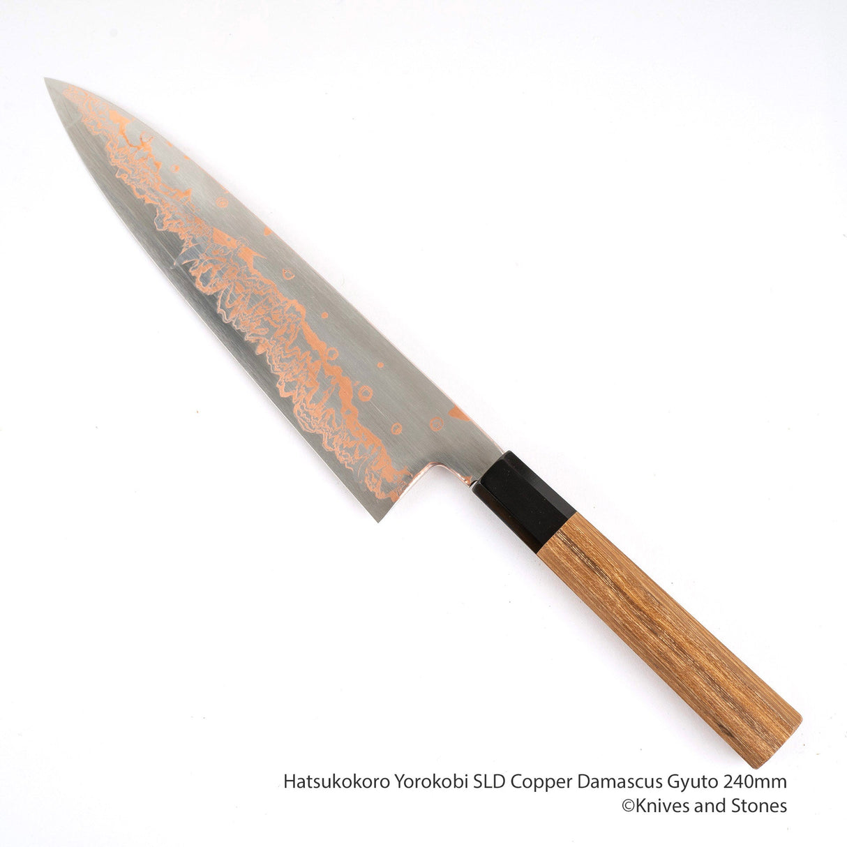 Hatsukokoro Yorokobi SLD Copper Damascus Gyuto 210/240/270 mm