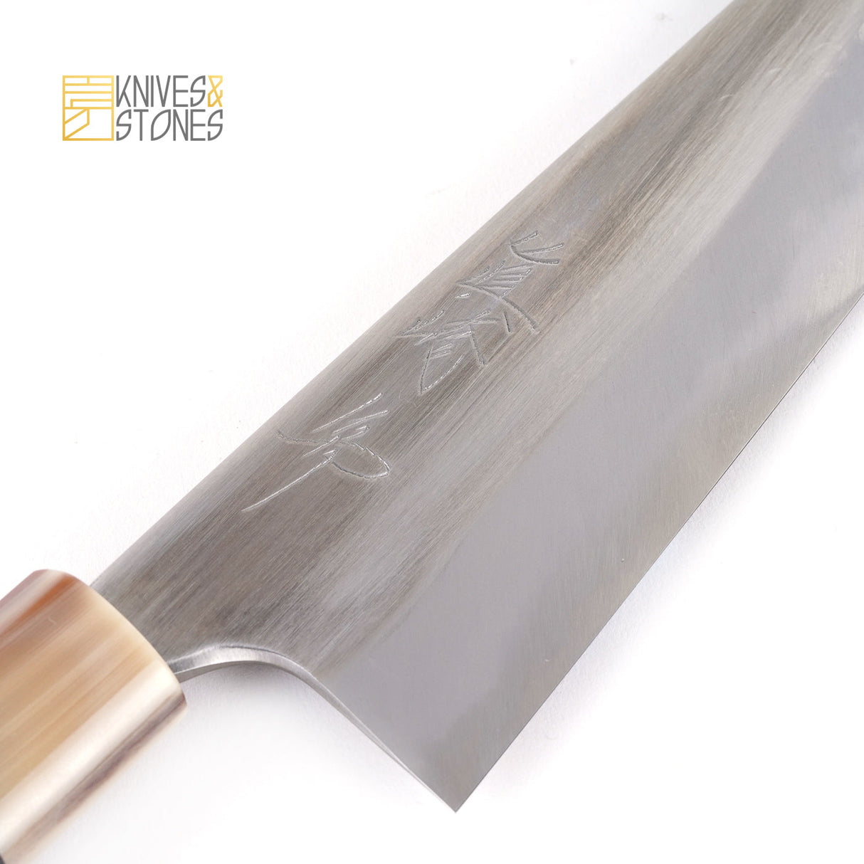 Mazaki Hon-Sanmai White 2 Gyuto 210/ 225/ 240 mm, with K&S Heart-shaped  Ebony Handle and Wenge Wood Saya