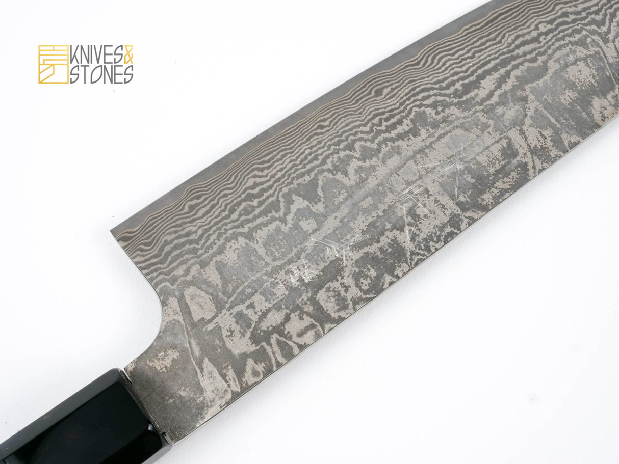 Shinko Kurokumo R2 Damascus Gyuto 210mm by Shiro Kamo