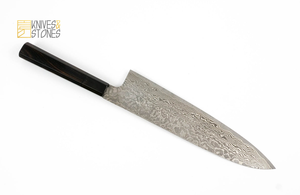 Shinko Kurokumo R2 Damascus Gyuto 240mm by Shiro Kamo