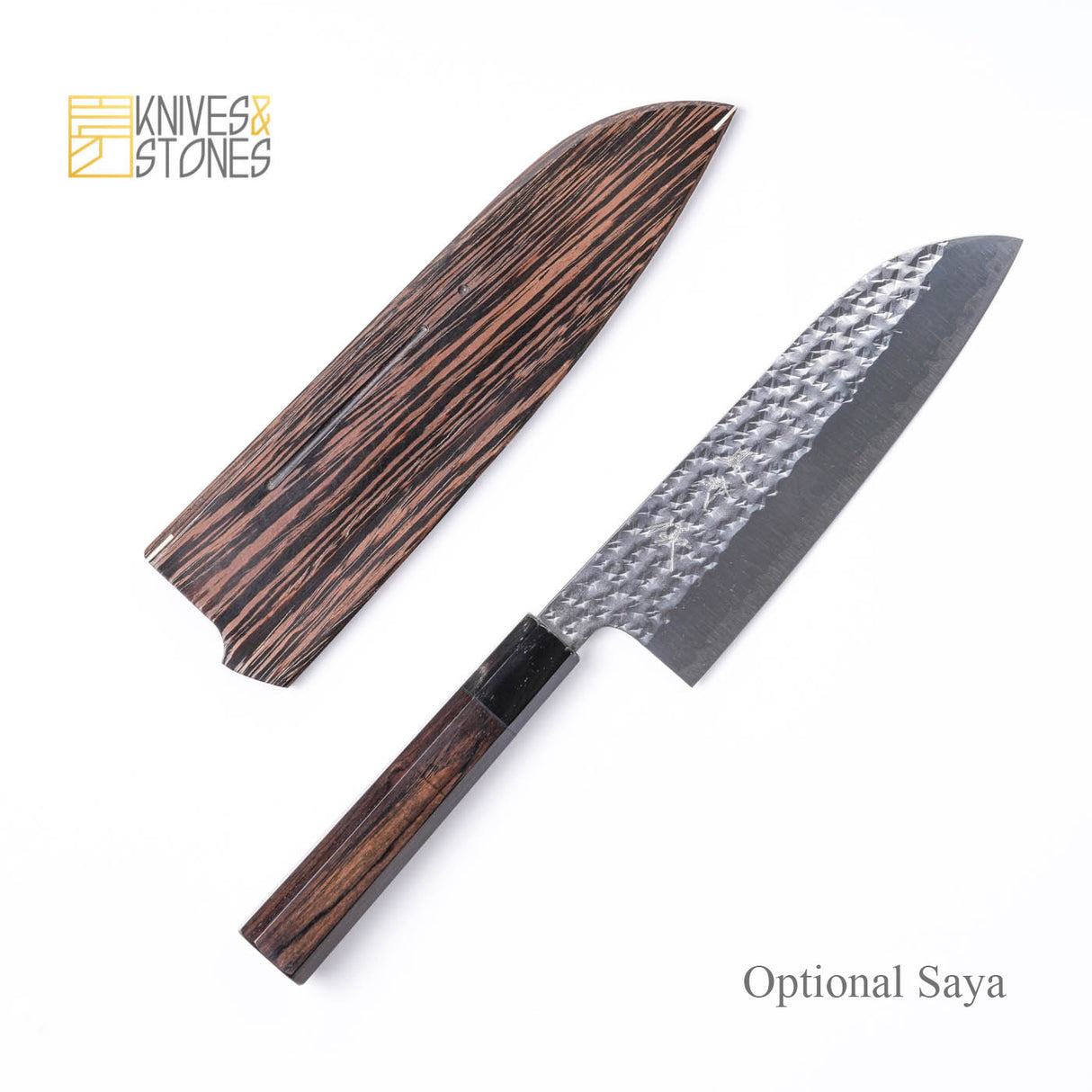 Kurosaki Senko (閃光) SG2/R2 Santoku 165mm, with K&S Ebony octagonal handle