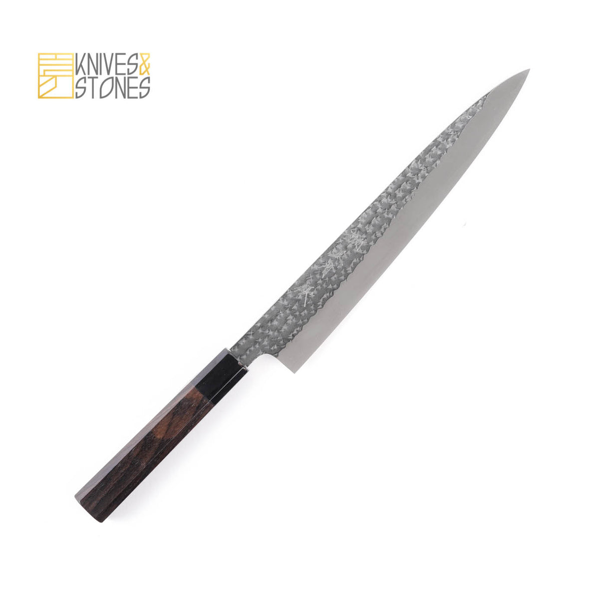 K&S SPECIAL Kurosaki Senko (閃光) SG2/R2 Sujihiki 240mm, with K&S Ebony octagonal handle