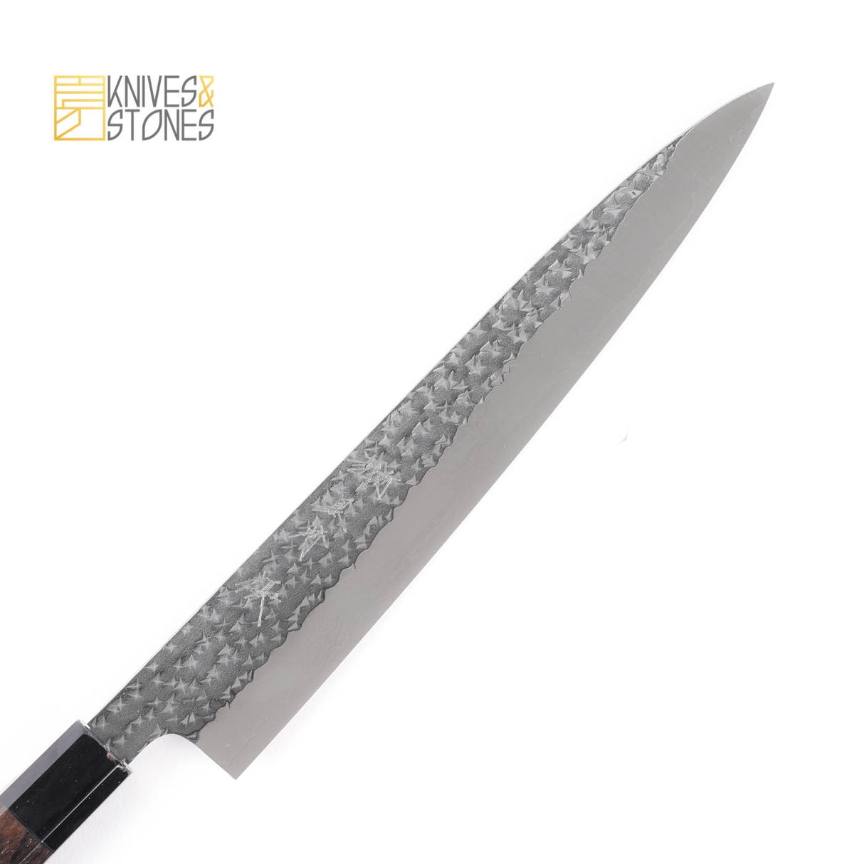 K&S SPECIAL Kurosaki Senko (閃光) SG2/R2 Sujihiki 240mm, with K&S Ebony octagonal handle