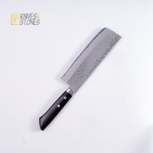 Load image into Gallery viewer, Masutani VG10 Damascus Nakiri 165mm Western Handle with FREE premium knife guard