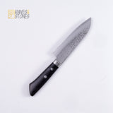 Masutani VG10 Damascus Small Santoku 135mm Western Handle with FREE premium knife guard