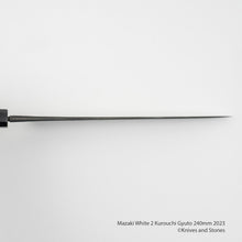 Load image into Gallery viewer, Mazaki White 2 Kurouchi Gyuto 240mm 2023 Version