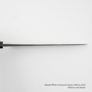 Mazaki White 2 Kurouchi Gyuto 240mm 2023 Version