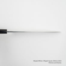 Load image into Gallery viewer, Mazaki White 2 Migaki Gyuto 240mm 2023 Version