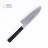 Nakagawa Ginsan Wide-bevel Santoku 170mm with K&S Ebony Handle