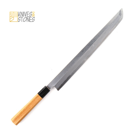Nakagawa Blue 1 Damascus Sakimaru Yanagiba 270 / 300 / 330 mm