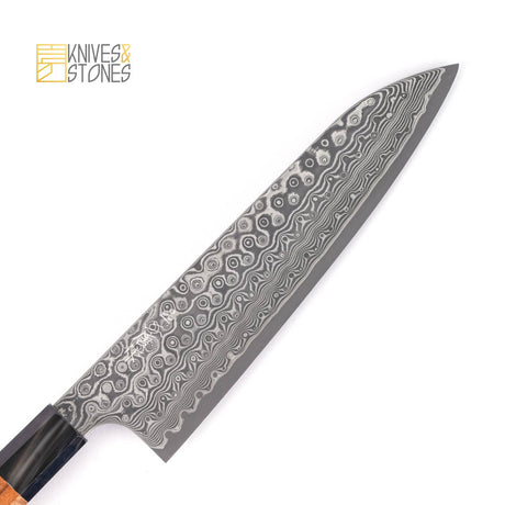 Nigara Anmon (暗紋) SG2 Damascus Gyuto 210mm