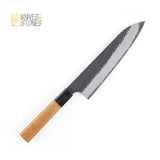 Nigara SG2 Kurouchi Tsuchime Gyuto 210/240/270 mm with K&S Teak wood Handle