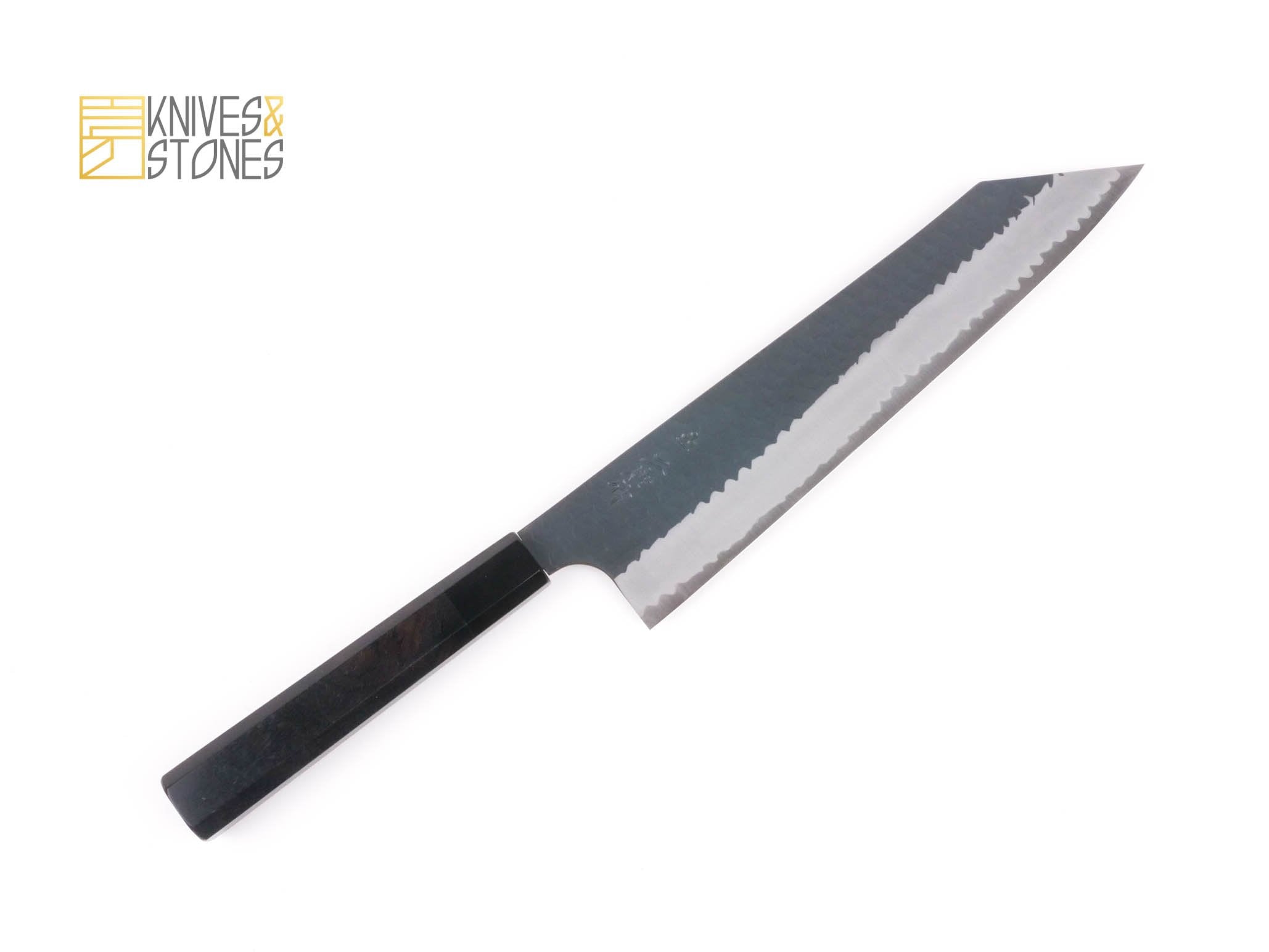 銀次　 kimera210Ⅱ Get-chu Nigara tsuchime damascus VG10 kiritsuke gyuto 210mm – Zahocho