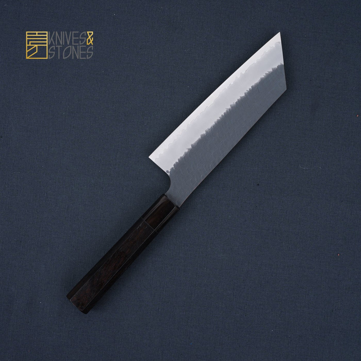 Nigara SG2 Nakiri 180mm with Kurouchi Tsuchime Finish