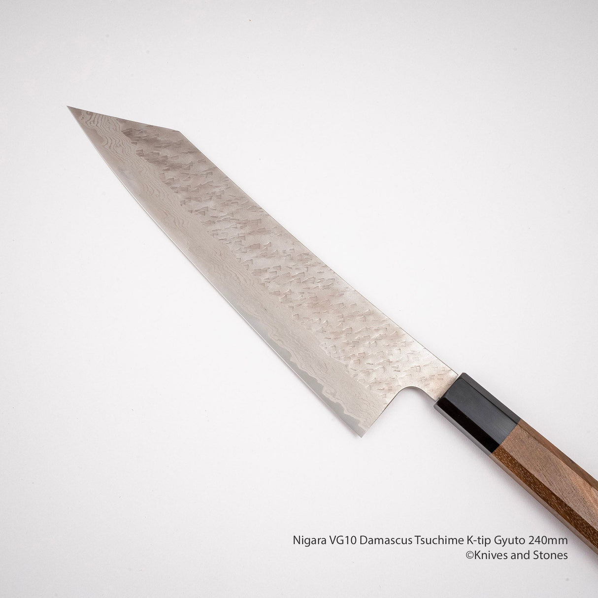 Nigara VG10 Damascus Tsuchime K-tip Gyuto 210mm / 240mm