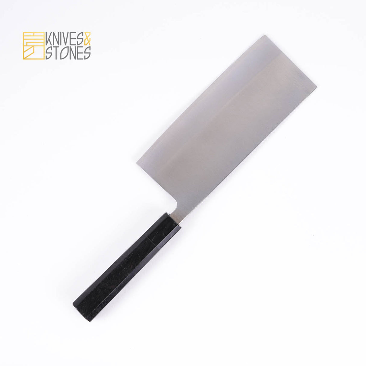 Yoshimi Kato SG2/R2 Large Nakiri (Chuka) 180mm with K&S Ebony Octagonal Handle