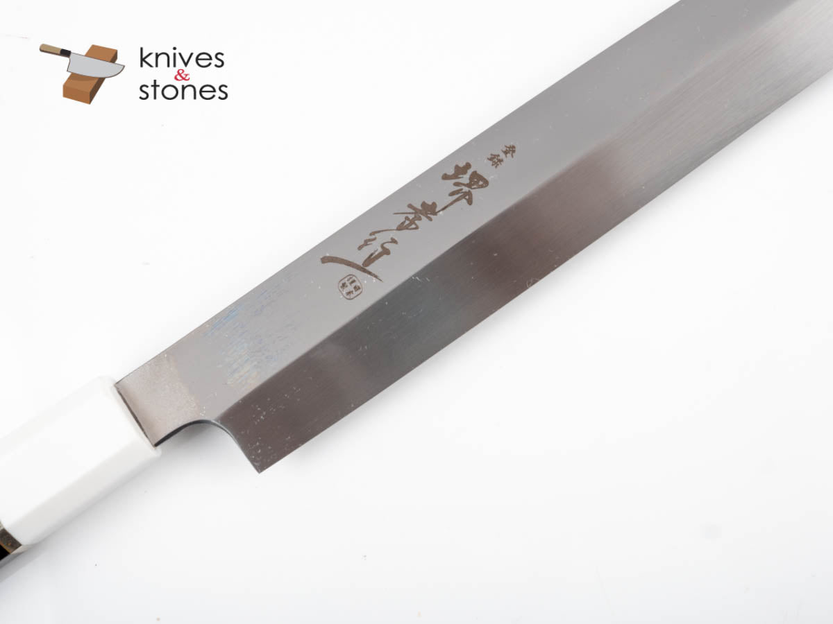Sakai Takayuki Ginryu 270mm Yanigiba Kengata Swedish Steel Honyaki –  Tokushu Knife