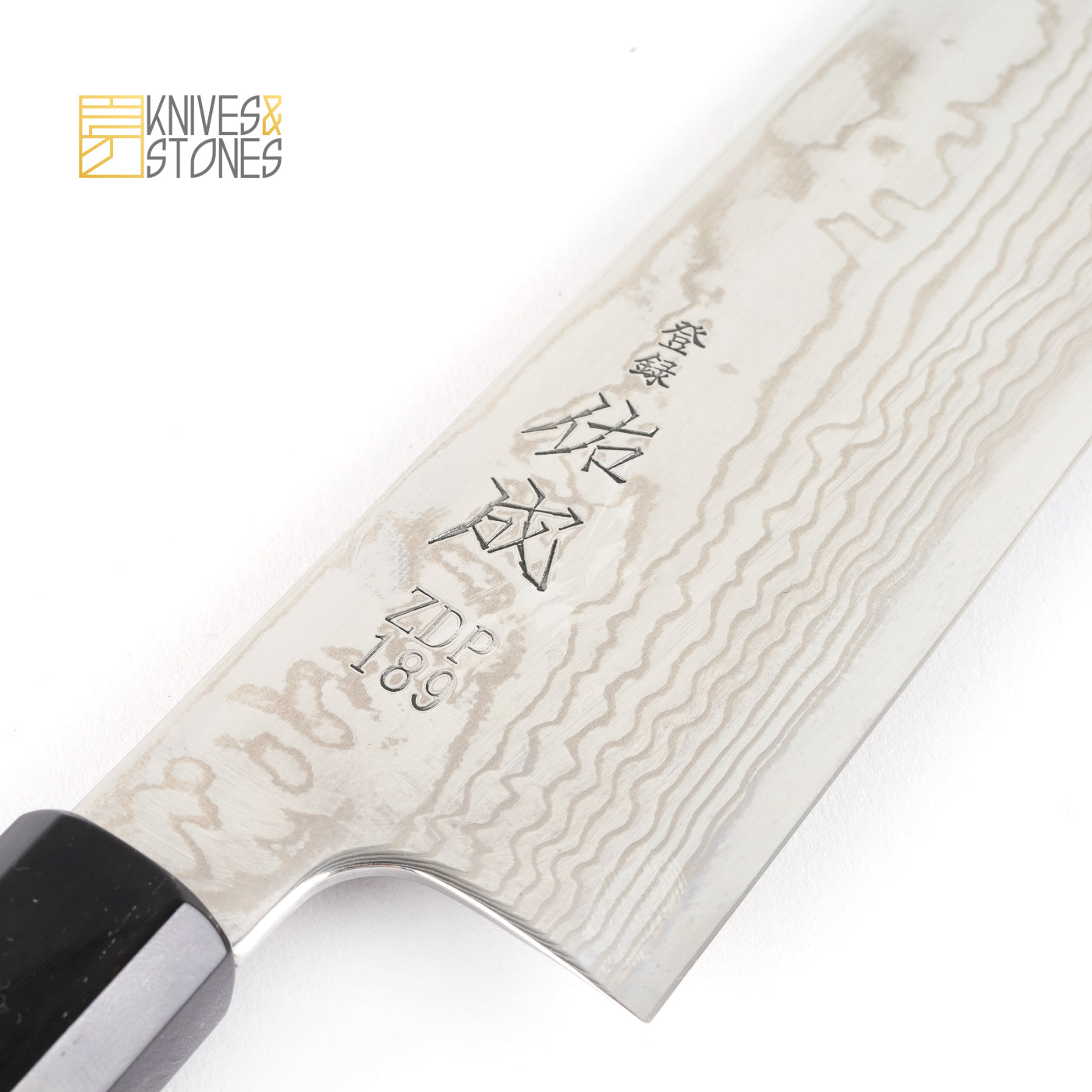 Sukenari ZDP-189 with Damascus cladding Kiritsuke (K-tip) Gyuto