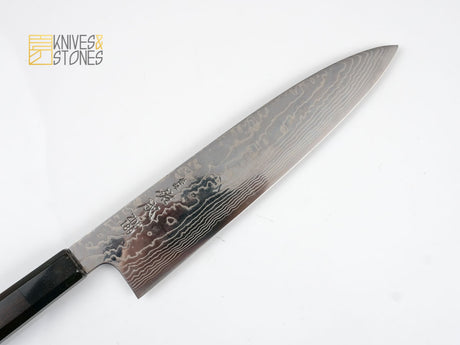 Sukenari ZDP189 Damascus Gyuto 240 mm with K&S Ebony handle and FREE Saya