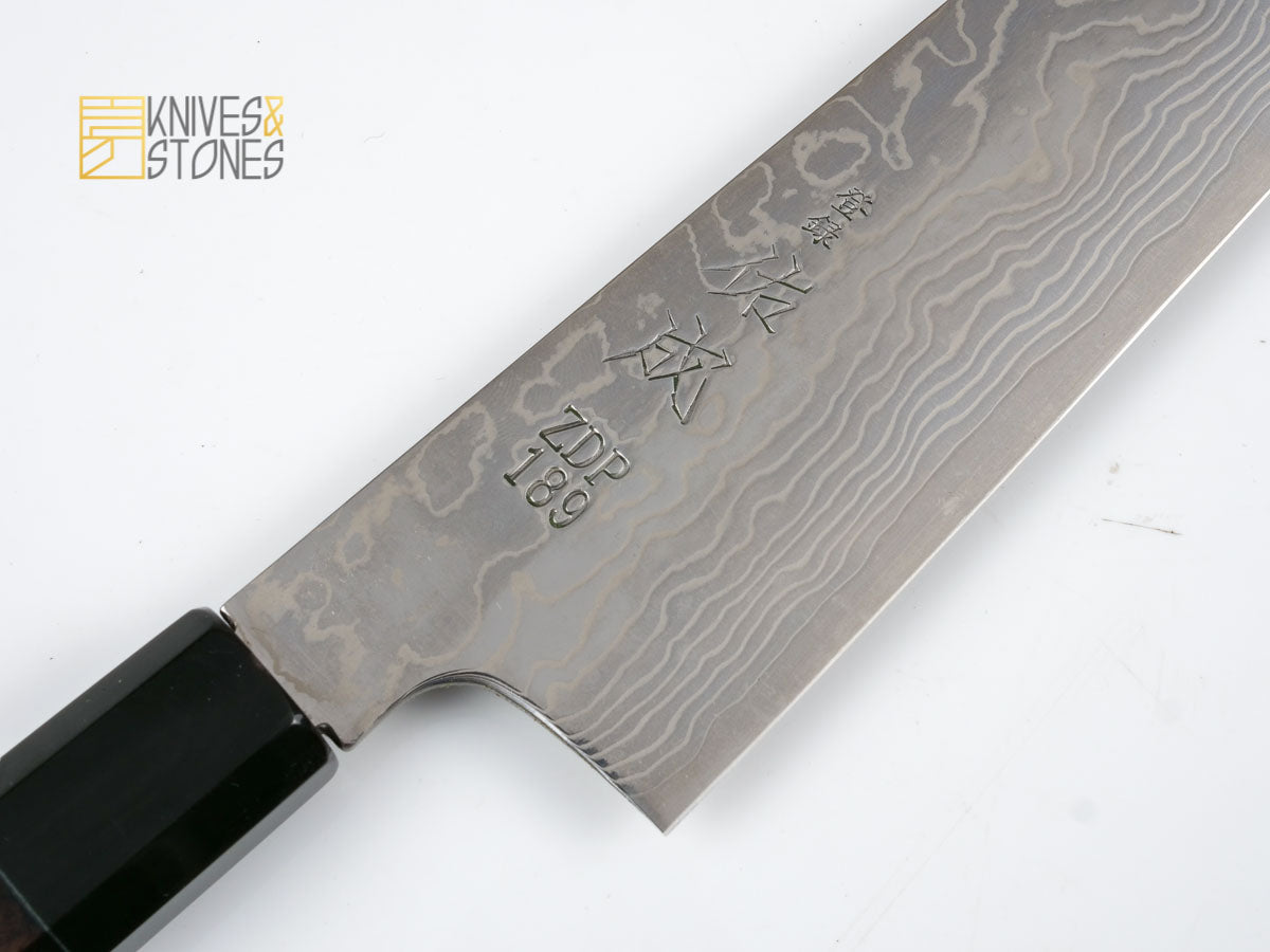 Sukenari ZDP189 Damascus Santoku 190 mm